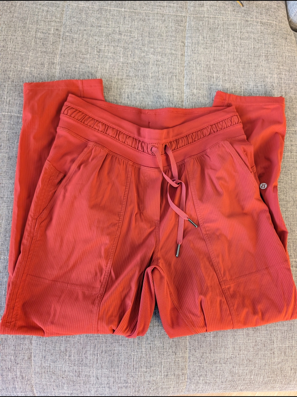 Lululemon athletica Ribbed High-Waist Leggings in Deep Coral NWOT